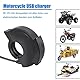 Intckwan 48W Motorrad-USB-Ladegerät, 2-Port (QC3.0 18W + PD3.0 30W) mit Schalter, IP65, 12-24V USB-C-Steckdose – Schnellladung für Reise & Abenteuer/Alltag/Outdoor – Kompatibel mit Handy/GPS/Kamera