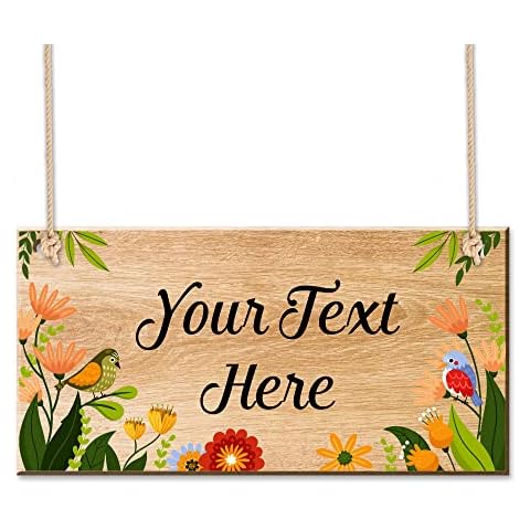 Personalised Rustic Garden Welcome Sign Cover