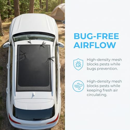 Magnetic Sunroof Sun Shade Mosquito Net for Car Roof, 39.4"x25.6" by TKYLNQ - Used condition - Image 2