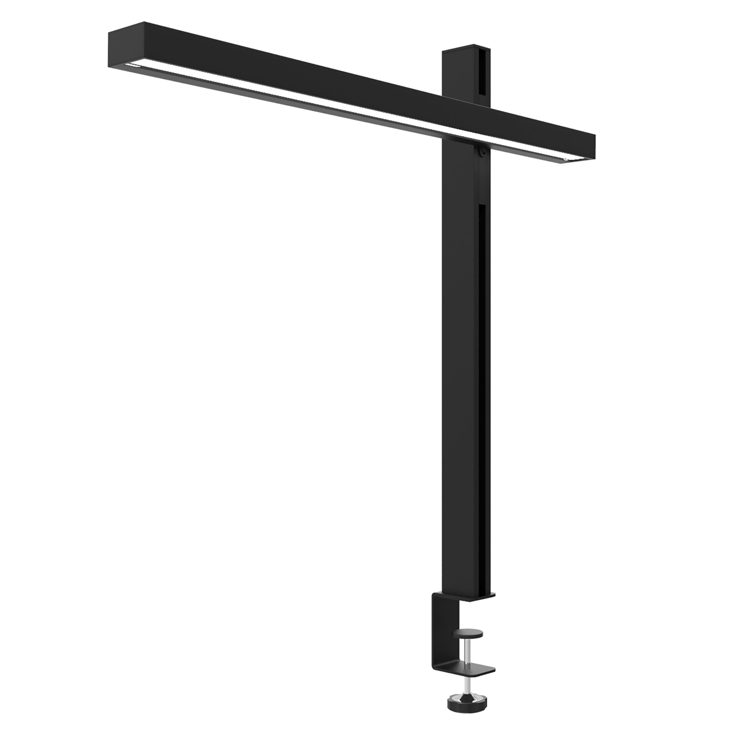 Unilux Zenith Schreibtisch-Leuchte mit dreh- und verschiebbaren Arm, Lampe dimmbar in Lichtintensität und Farbtemperatur, 60-Minuten-Timer, schwarz
