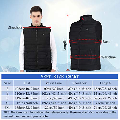 Srivb Heated Vest, Lightweight Heated Jacket Warming Clothes Heating Vest For Men Women #TOP5