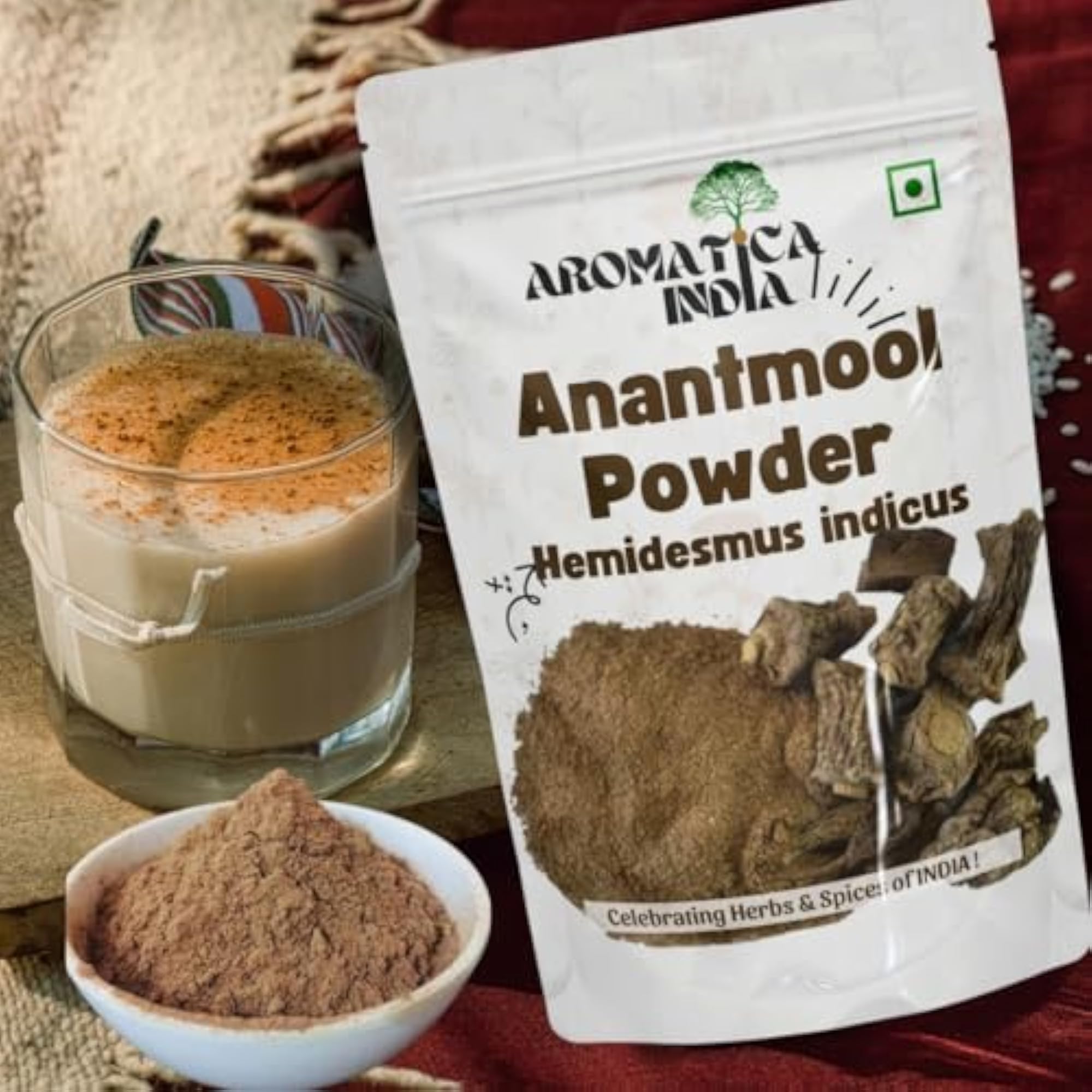 Aromatica 100% Pure & Natural Anantmool Powder for Herbal Supplement