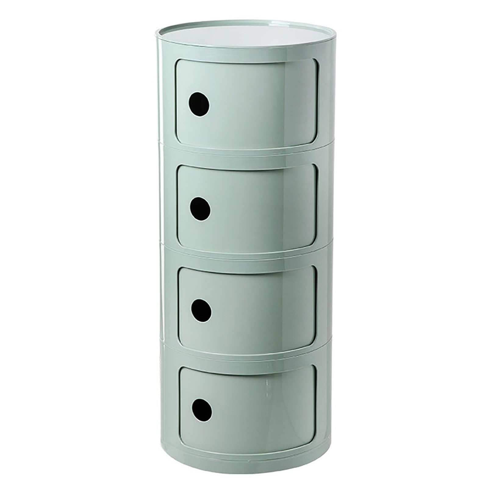 Table de chevet ronde en plastique pour ranger facilement les petits espaces de nuit