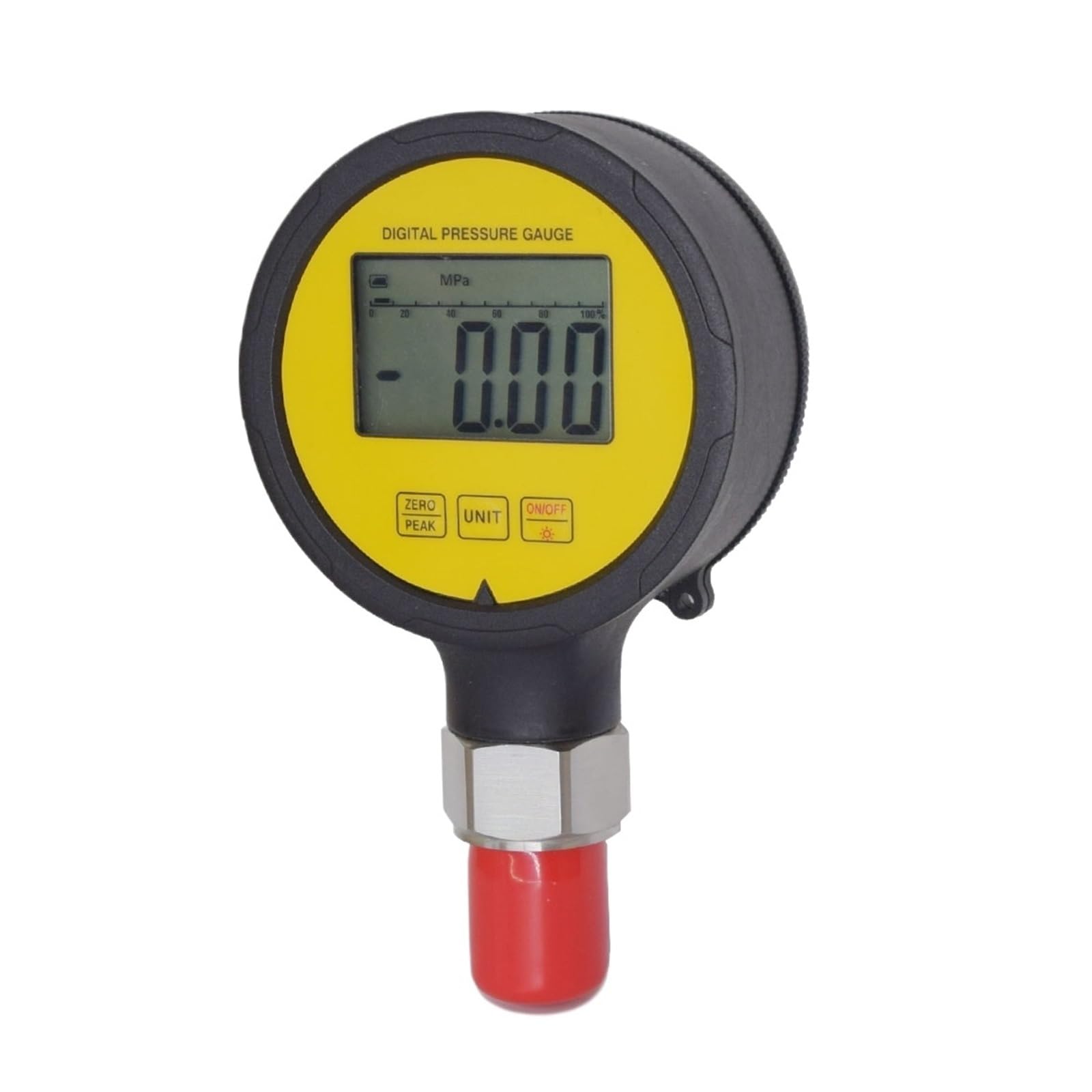 Manómetro digital de precisión, kit de manómetro hidráulico de 600 bar G1/4 Precisión 1% for acoplamiento de excavadora Komatsu(2m Cable)