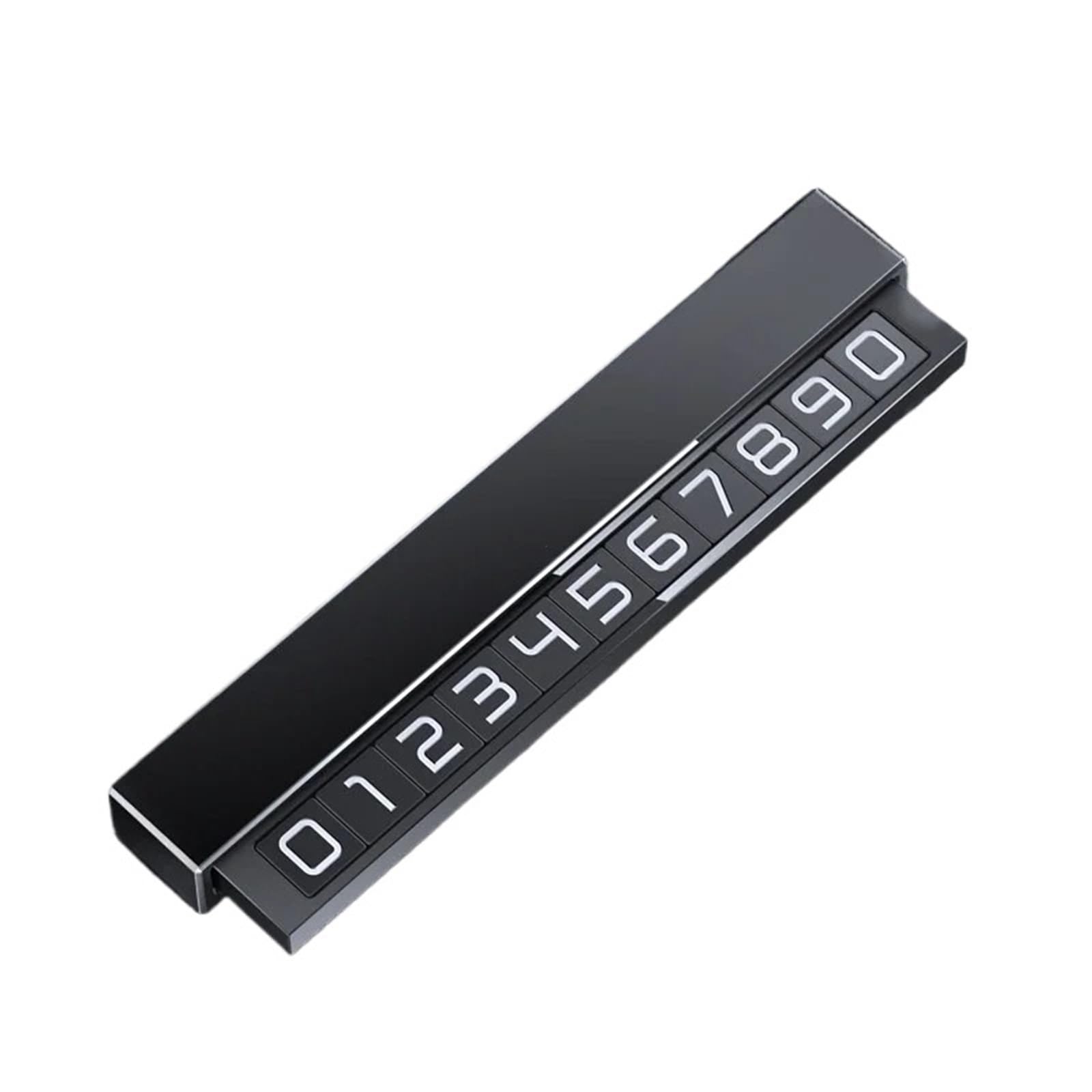 Car Temporary Parking Card Phone Number Plate Telephone Park Stop Sticker Display Automobile Accessories for Car(Black)