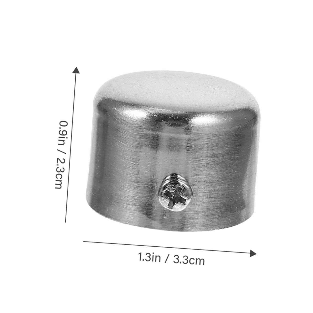 SOLUSTRE 4Pcs Curtain Rod End Caps Finials for Window Drapery Modern Curtain Rail Decor Easy to Install Suitable for Curtain Rods