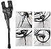 Kickstand for 12 14 16 18 inch Kid's Bike Kids Bicycle Sturdy Bike Stand Carbon Steel Rear Wheel Holder Black Easy Assembly for RoyalBaby Strider Kid's Bicycles Girls or Boys, Stainless Steel Black
