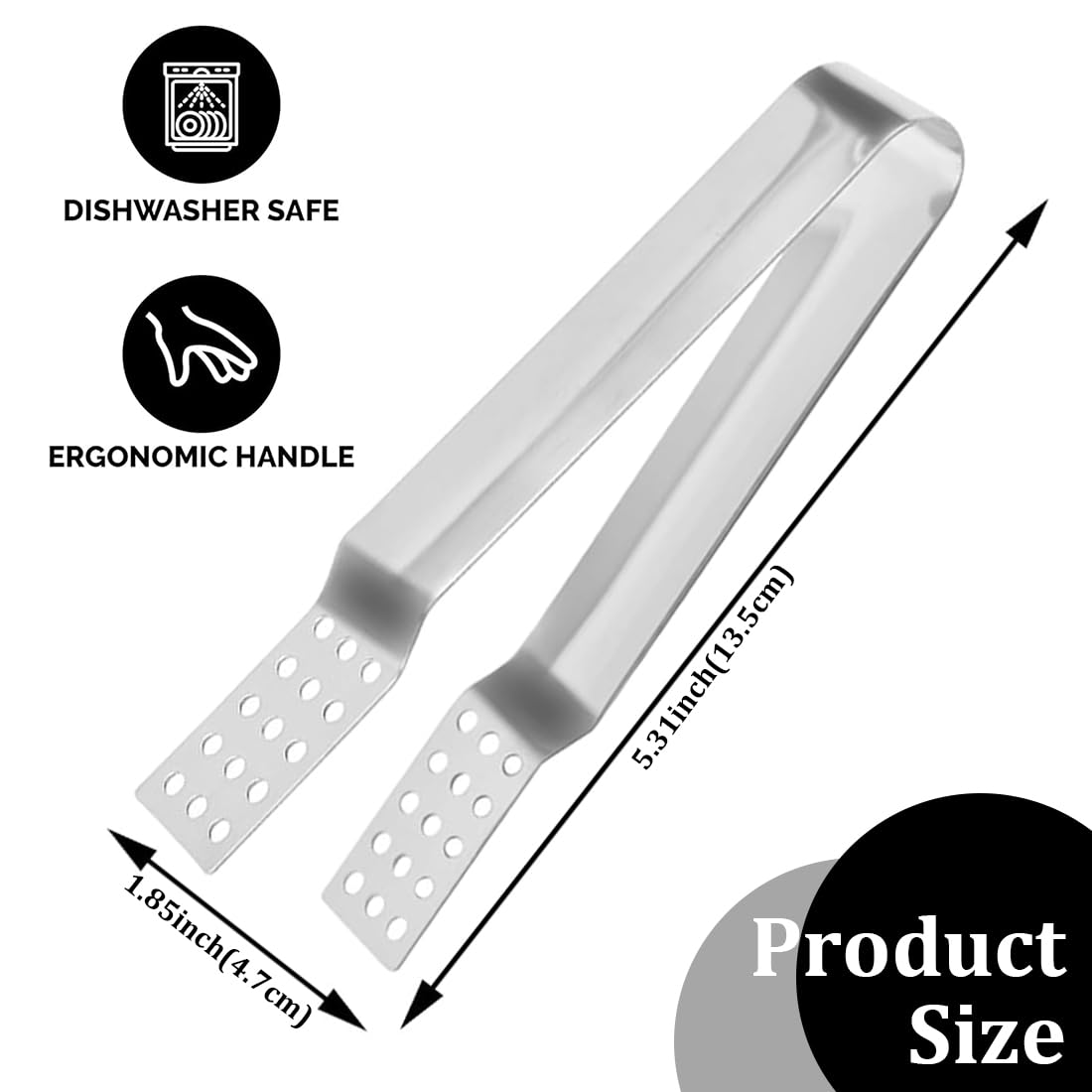 2 piezas Plata Pinzas Exprimidoras de Bolsitas de Té, Organizador de Bolsitas de te, Infusionador Bolsas, Accesorios Colador Dispensador Acero Inoxidable para Amantes del Té Regalos