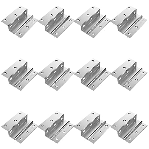 Image of Atlantic Stainless Steel L-Hinges 3 inch X 3 /4 inch X19 MM Matt Finish Pack of 12