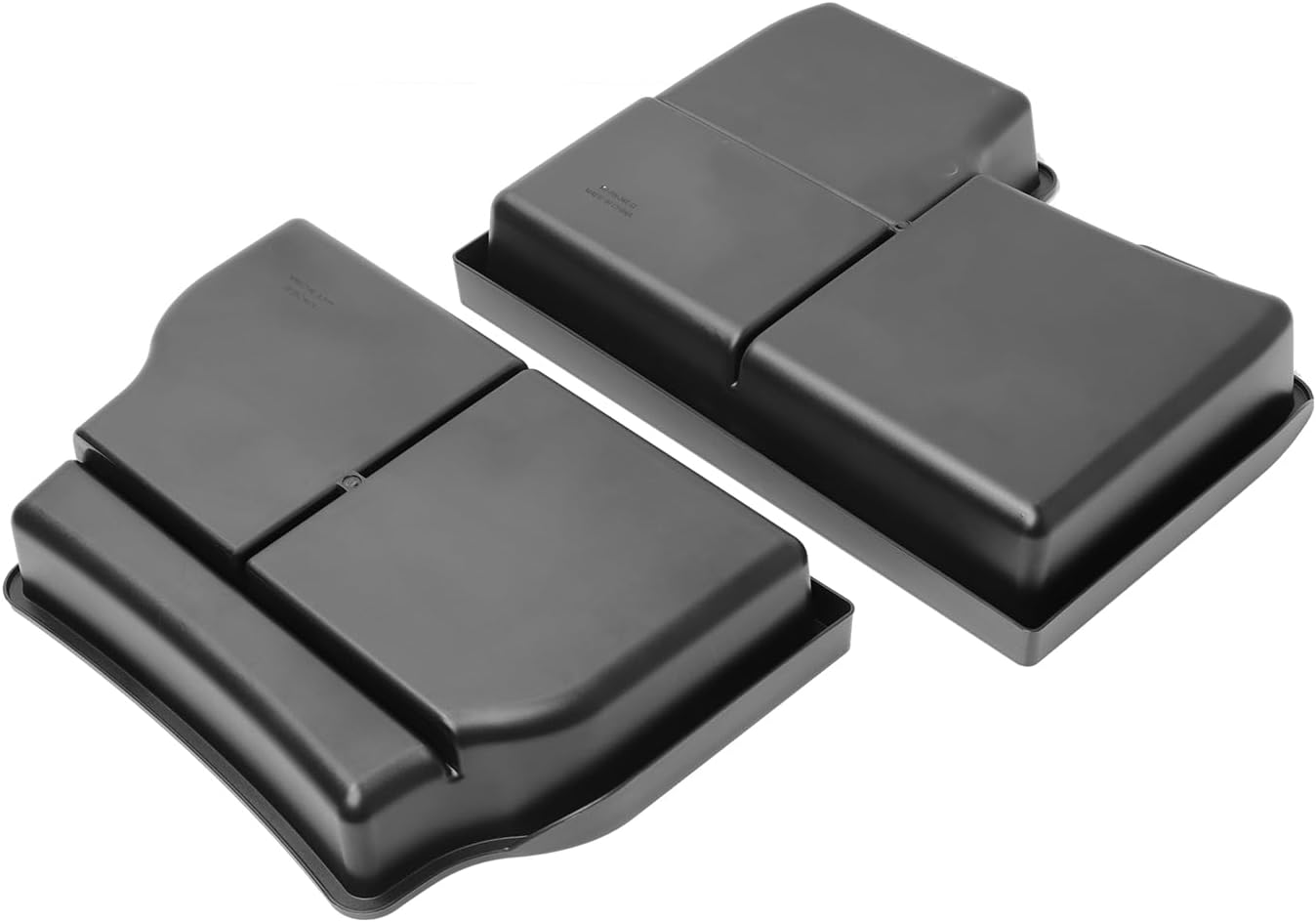 LUCKEASY 2PCS Center Console Lower Tray For To-yota Sienna 2021-2024 2025 Center Console Organizer Tray Car Storage Box Interior Accessories ABS Black