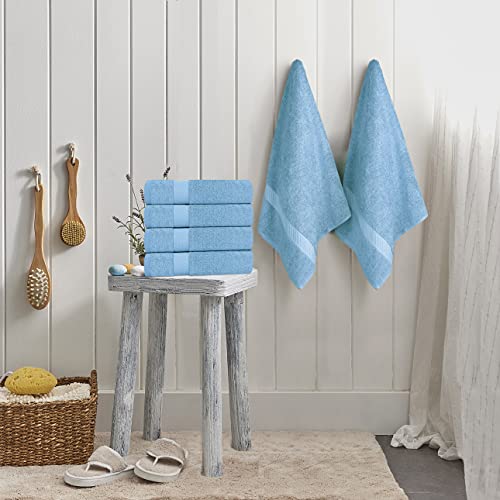 Image of Utopia Towels 6 Pack Medium Bath Towel Set, 24 by 48 Inches, 500 GSM 100% Ring Spun Cotton, Lightweight and Highly Absorbent Quick Drying Premium Towels for Hotel, Spa and Bathroom, Sky Blue