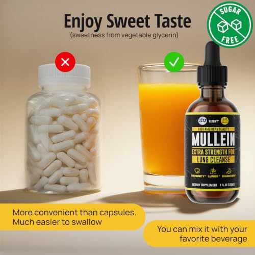 Herbify Mullein Drops Lung Cleanse
