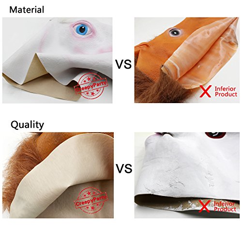 Creepyparty 43221-6284 Deluxe Novelty Halloween Costume Party Props Latex Pumpkin Head Mask thumb #7