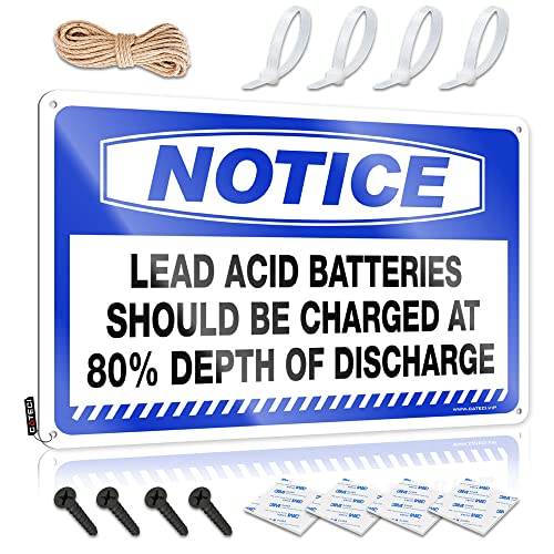 Affiche plomb-acide décoration murale technique consigne de charge batterie 30x40 cm - 2