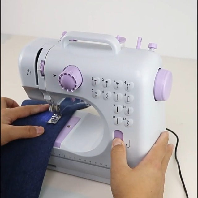 Máquina de coser Eléctrica Mini, Máquina de Coser Electrica con Banco