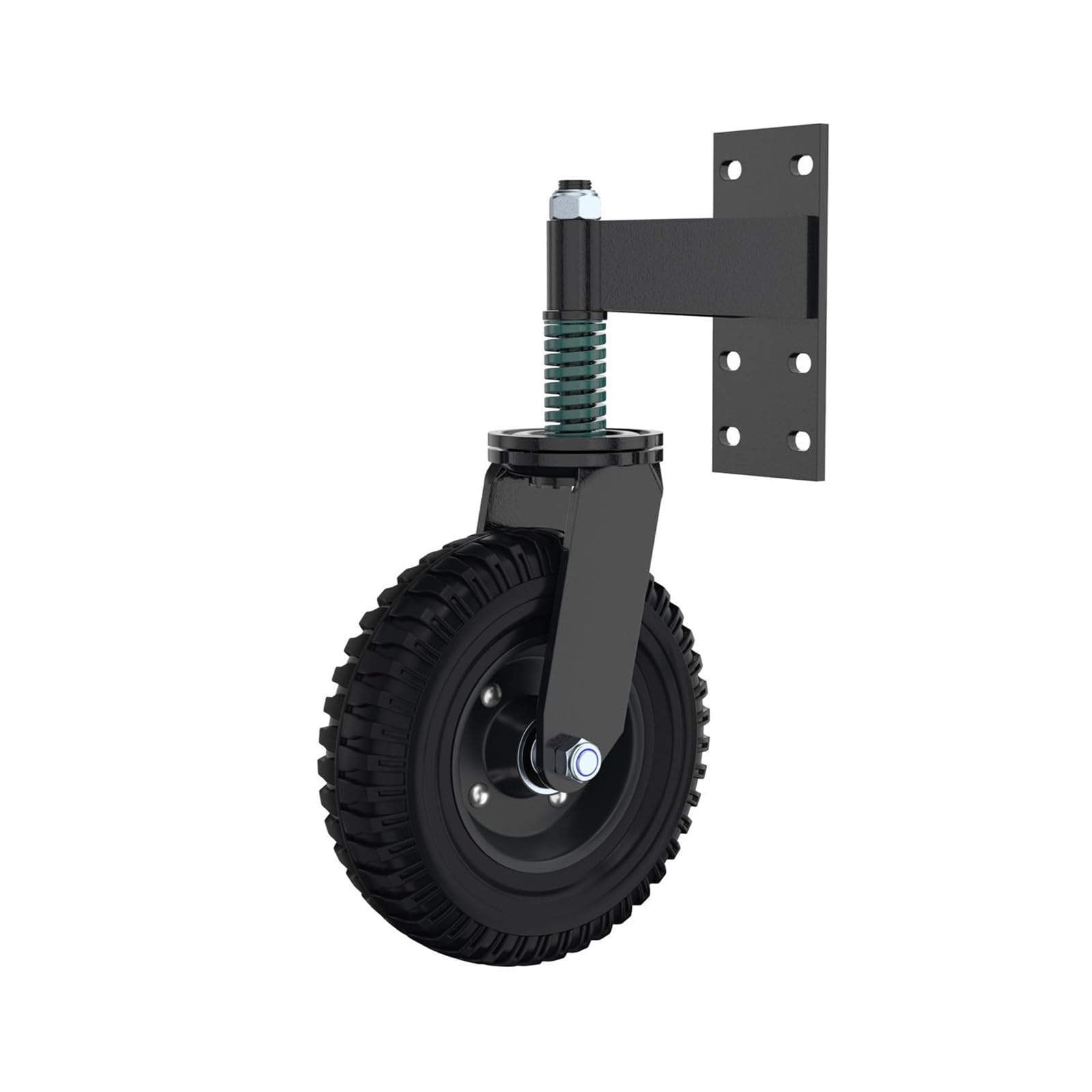 NEWFUN Ruedas Giratorias, Ruedas para Puertas Correderas, Capacidad de Carga de 600 libras, Ruedas para Puertas de Alta Resistencia para Vallas, Ruedas Giratorias de 360° para Puertas de Madera