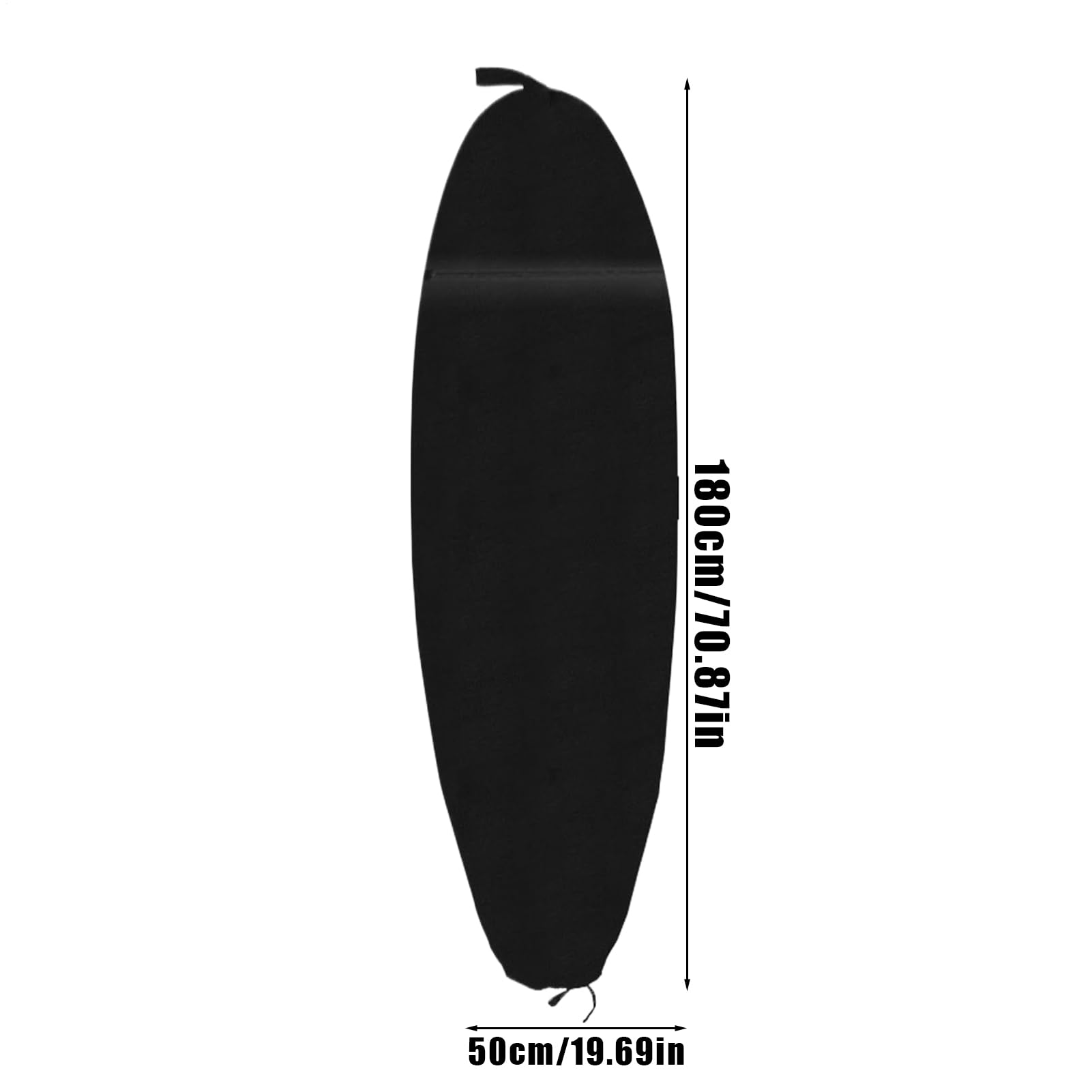 Generisch Borsa per tavola da surf, 180 x 50 cm, con chiusura a coulisse, custodia protettiva leggera per shorboard, bodyboard, uomini e donne, spiaggia, viaggi su strada