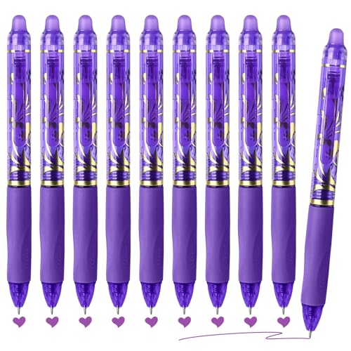 Temiary 10 bolígrafos retráctiles de gel borrables
