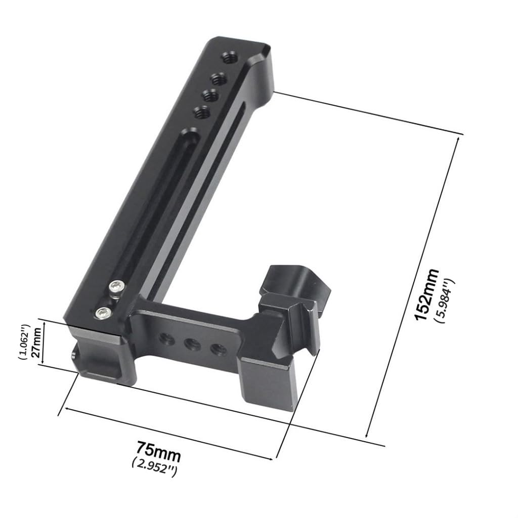 BGNing A6700 Camera Cage Rig Stabilizer Compatible with Sony A6700 DSLR Camera Video Cage with Cold Shoe Mount 1/4 3/8 Thread Arri Locating Holes (Combo B)