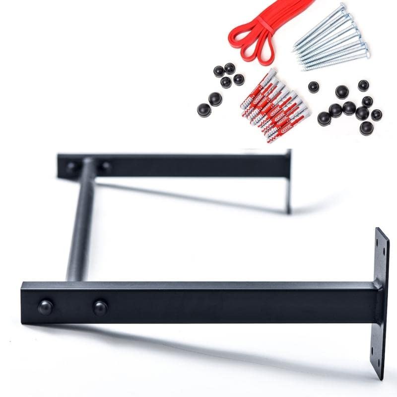 Barre de traction – Monkey King 120 cm de long. Le design permet à la fois le montage mural et au plafond. Poids Maximal : 200 kg, 8 chevilles spéciales pour charges lourdes sont également incluses