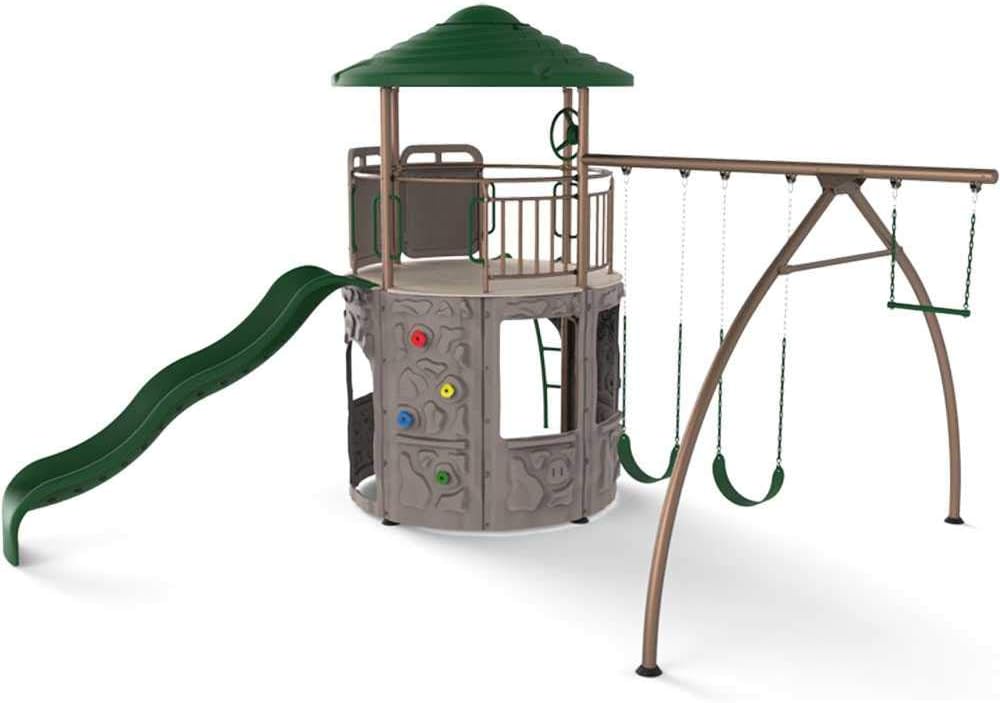 Lifetime 290633 Adventure Tower Swing Set, Earthtone - Image 16