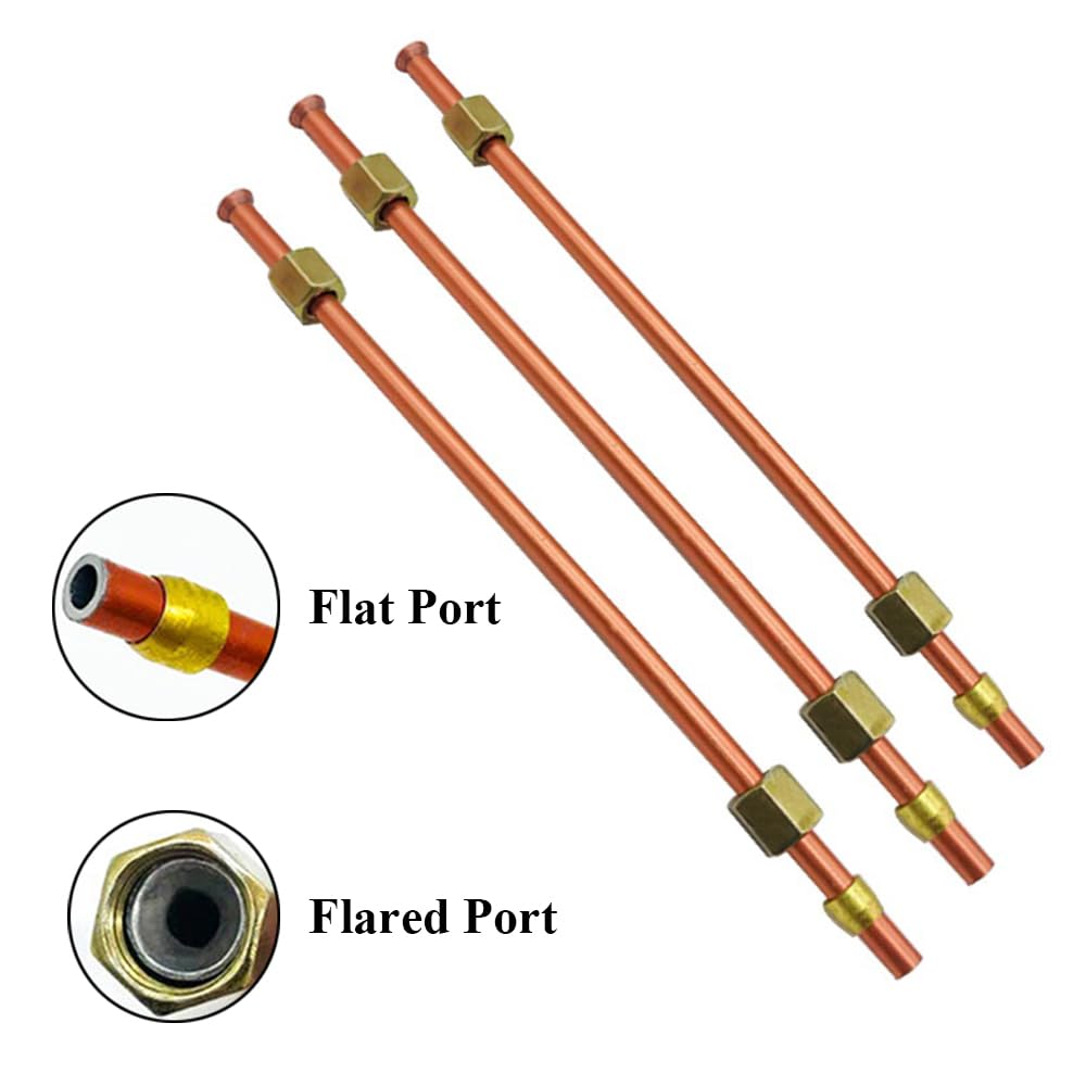 Supertool Air Compressor Exhaust Tube, 6mm Diameter, 800mm Length, Aluminum Plated Copper, 1.5mm Wall Thickness, 1-Pack - Image 3