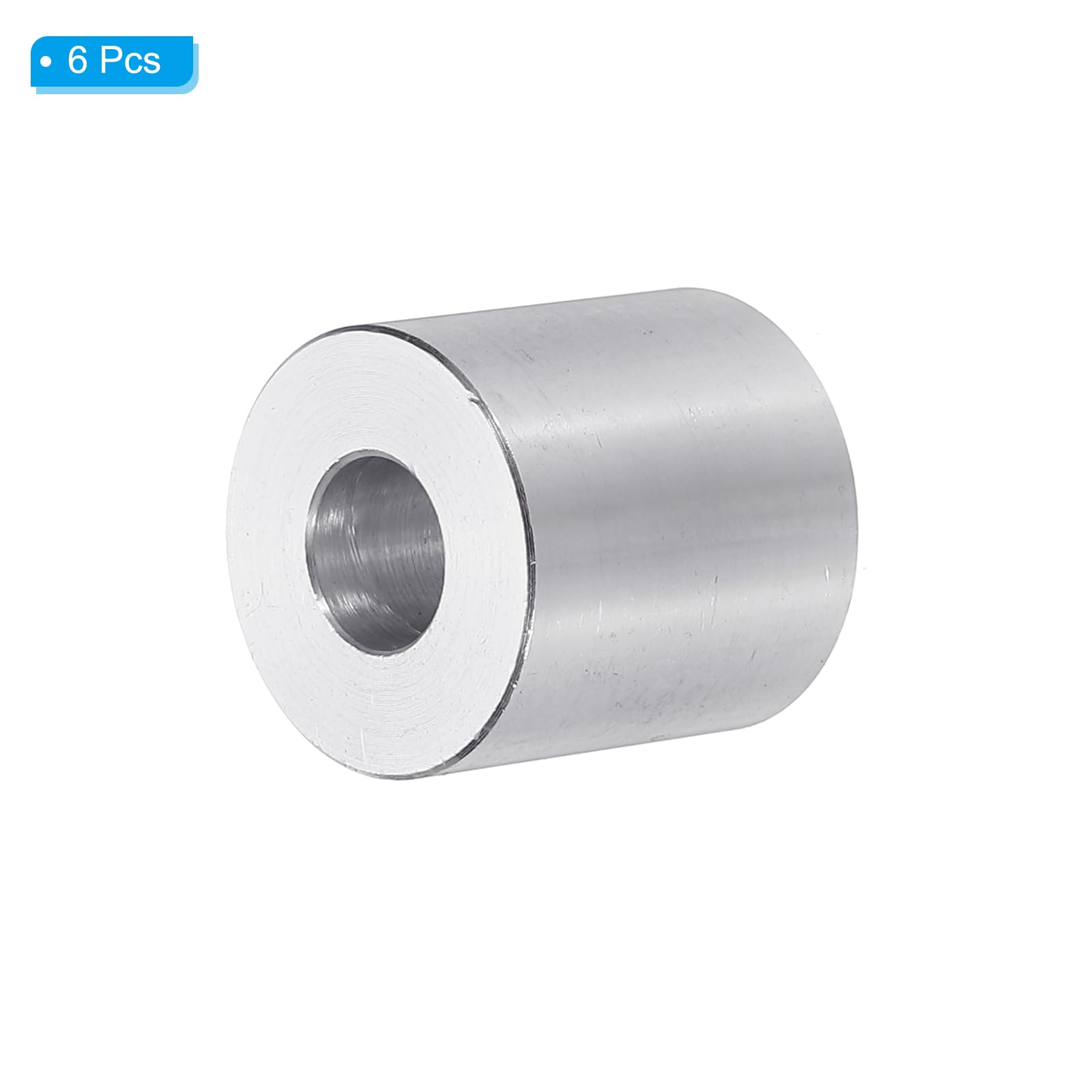 PATIKIL M8 Aluminum Spacers, 6pcs 5/16" x 3/4" Round Metal Spacers for 5/16 or M8 Screw Bolts - Image 3