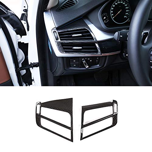YIWANG Kfz-Klimagerät mit Lüftungsschlitzen, 2 Stück, für X5 F15 X6 F16 2014–2018 für Linkslenker