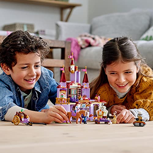 43196 Disney Princess Il Castello di Belle e della Bestia, Set delle Principesse con 3 Mini Bamboline - Lego - Immagine 5