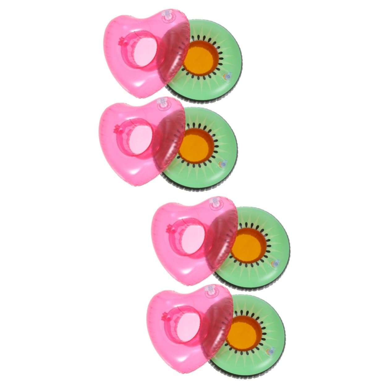 ibasenice 8 pcs Pool Cup Holder Coasters Hot Tub Drink Holder swimming drink holder Animal Pool Drink Holder pool beer holder mini swimming ring doughboy pool Float inflatable pvc pool party