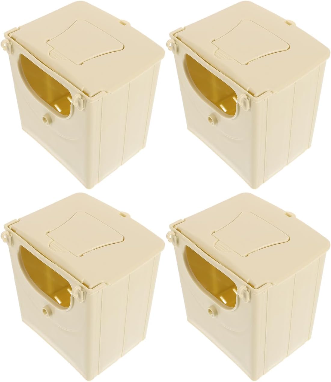 POPETPOP 12Pcs Bird Breeding Box - Cockatiel, Parrot, Finch Nesting House, Plastic Birds Nest, Smooth Touch, Easy to Clean