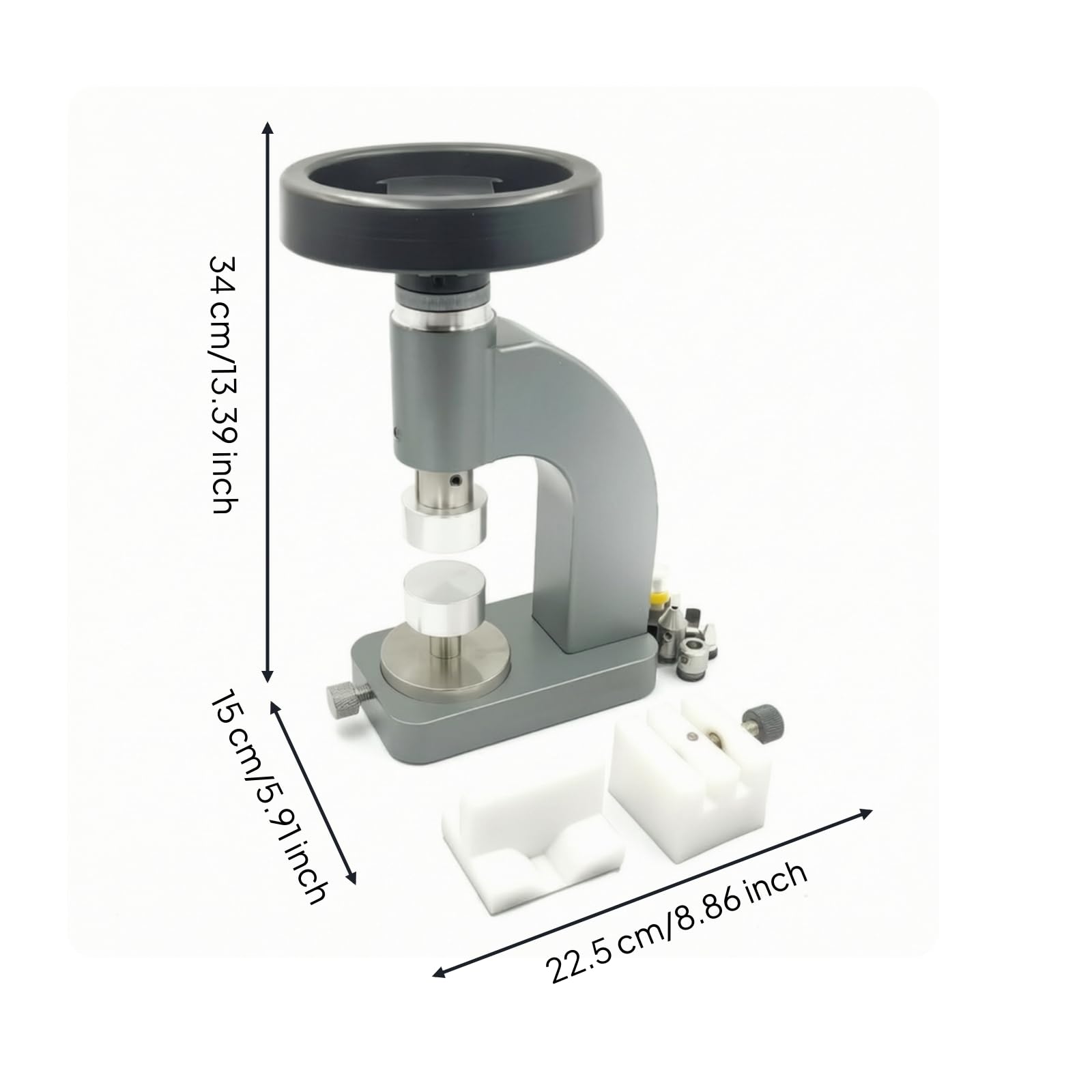 de Reparación de Relojes Herramienta de en 1 con Apertura de Caja de Cubierta y Extracción de Pulsera Organización Eficiente, Gris