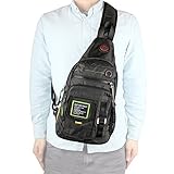 Kawei Knight Sling Bag Backpack Chest Shoulder Unbalance Gym Bag Pack