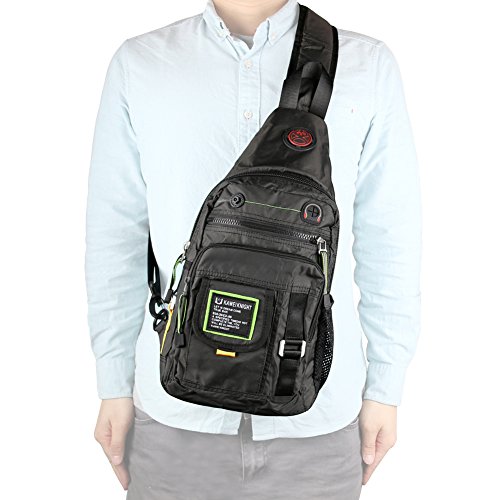 Kawei Knight Sling Bag Backpack Chest Shoulder Unbalance Gym Bag Pack