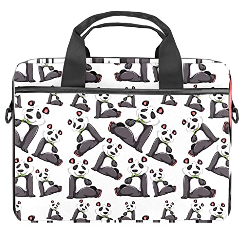 Sac bandoulière ordinateur portable 13,3 pouces housse pc 14 pouces sacoche femme homme panda