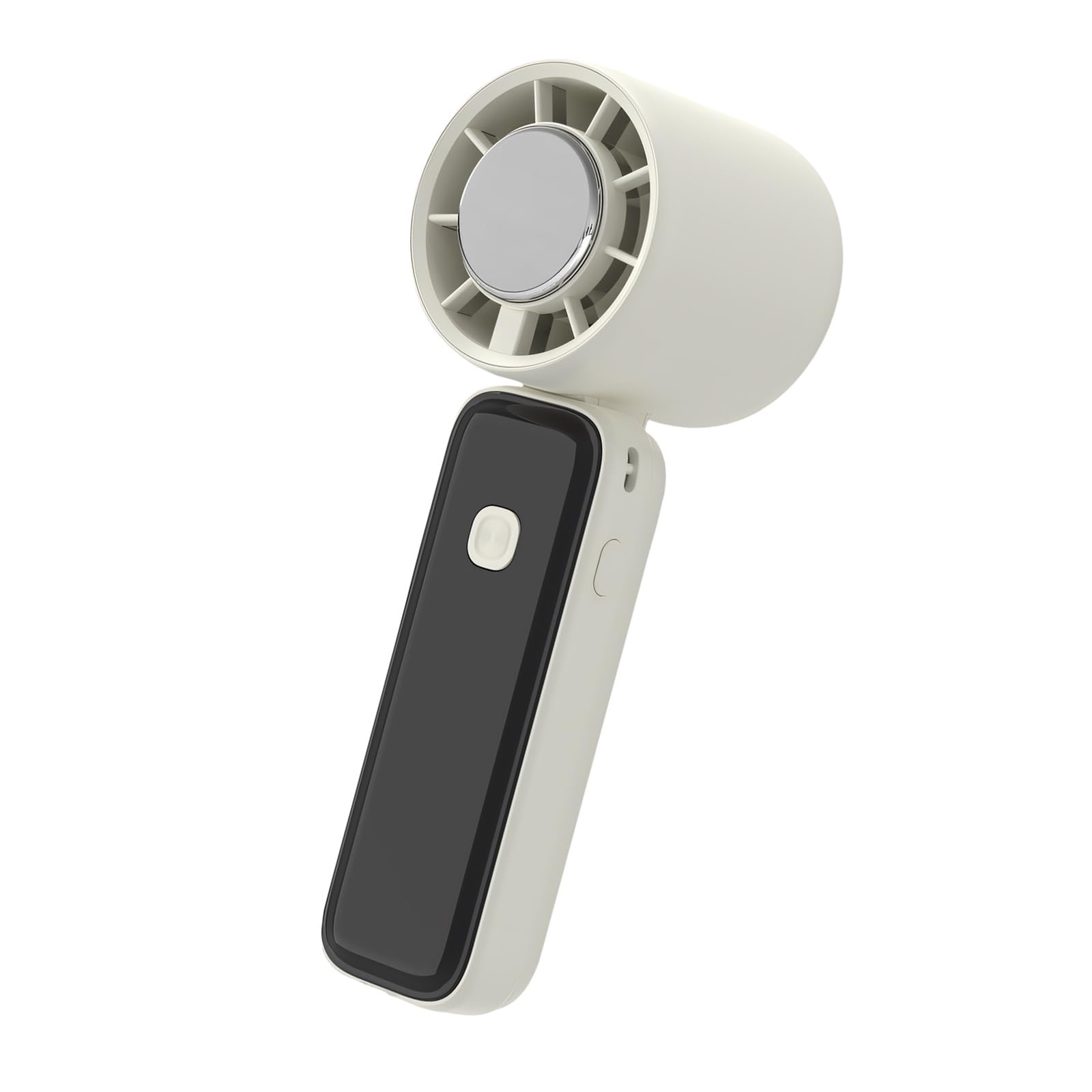 NMFLAB Rechargeable Small Cooling Fan with Ice Water Compartment Portable Handheld Suitable for Camping Work Desk Sleep Handheld Folding with USB Charging