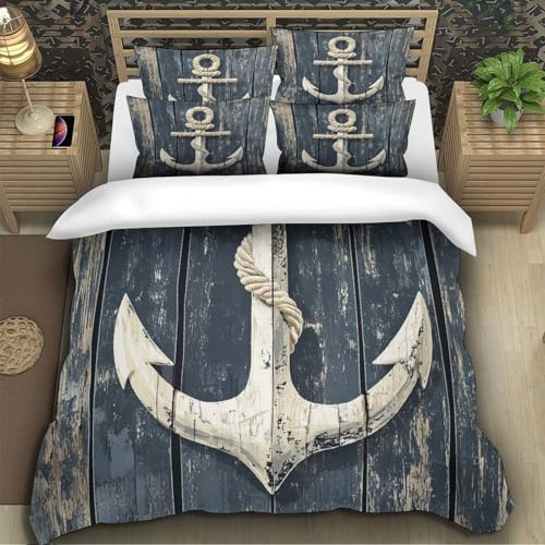 Parure de lit 3D imprimée coastal 260x220 cm en microfibre douce - 5
