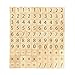 Abbaoww 200 Pcs Wooden Number Symbol Tiles for Crafts, Pendants, Spelling, Scrapbooking, Decoration