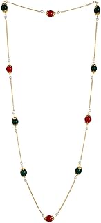 Sansar India Beads Chain Indian Necklace Jewelry For Women (Multicolor)