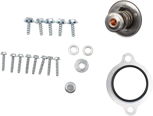 Miniatura 9 de Brock Colector de admisión del motor del mercado de accesorios con termostato actualizado compatible con reemplazos F8AZ9424CA