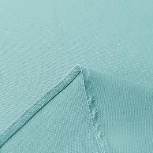 Image of sancua Rectangle Tablecloth - 60 x 120 Inch - Stain and Wrinkle Resistant Washable Polyester Table Cloth, Decorative Fabric Table Cover for Dining Tables, Buffet Parties and Camping, Turquoise