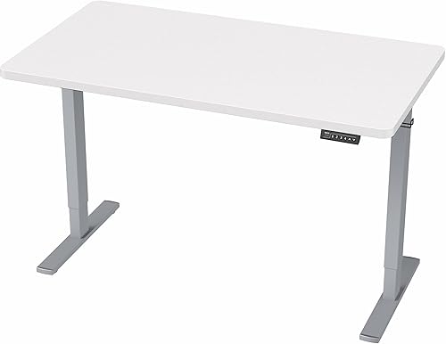 Vista 591 de VIVO DESK-KIT-1W6G - Escritorio eléctrico de pie de 60 x 24 pulgadas, ajuste de altura de memoria, serie 1B, parte superior de nogal oscuro de una