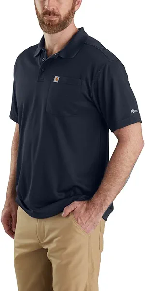 Carhartt Men's Force Relaxed Fit Lightweight Short-Sleeve Pocket Polo