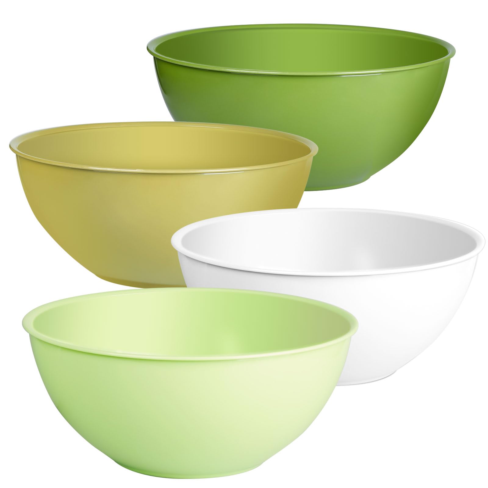 Amazon.com: Greentainer 4-Piece Plastic Mixing Bowl Set, 113oz
