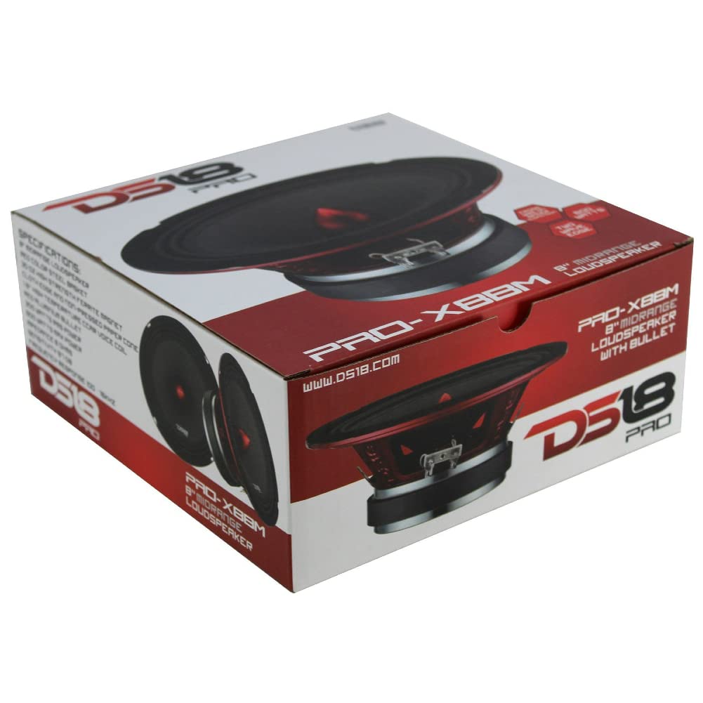 DS 18 1 MIDRANGE PRO-X8BM Lautsprecher 20 cm 200 mm 8" im Durchmesser 300 watt rms und 600 watt max 8 ohm empfindlichkeit 97 db Home, 1 stück