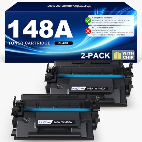 Image of INK E-SALE 148A Toner Cartridge Black 4001n 4101fdw (with Chip)