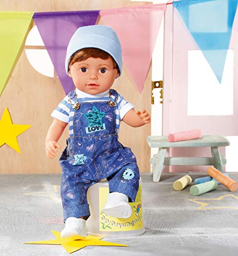 Zapf Creation 827826 BABY born Soft Touch Brother Puppe, 43 cm & Deluxe Latzhose Spielset für 43cm Puppe & Soziale… – Bild 7