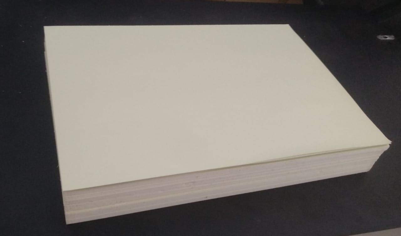 Media Sheet PVC for album making 31x31CM 1mm White