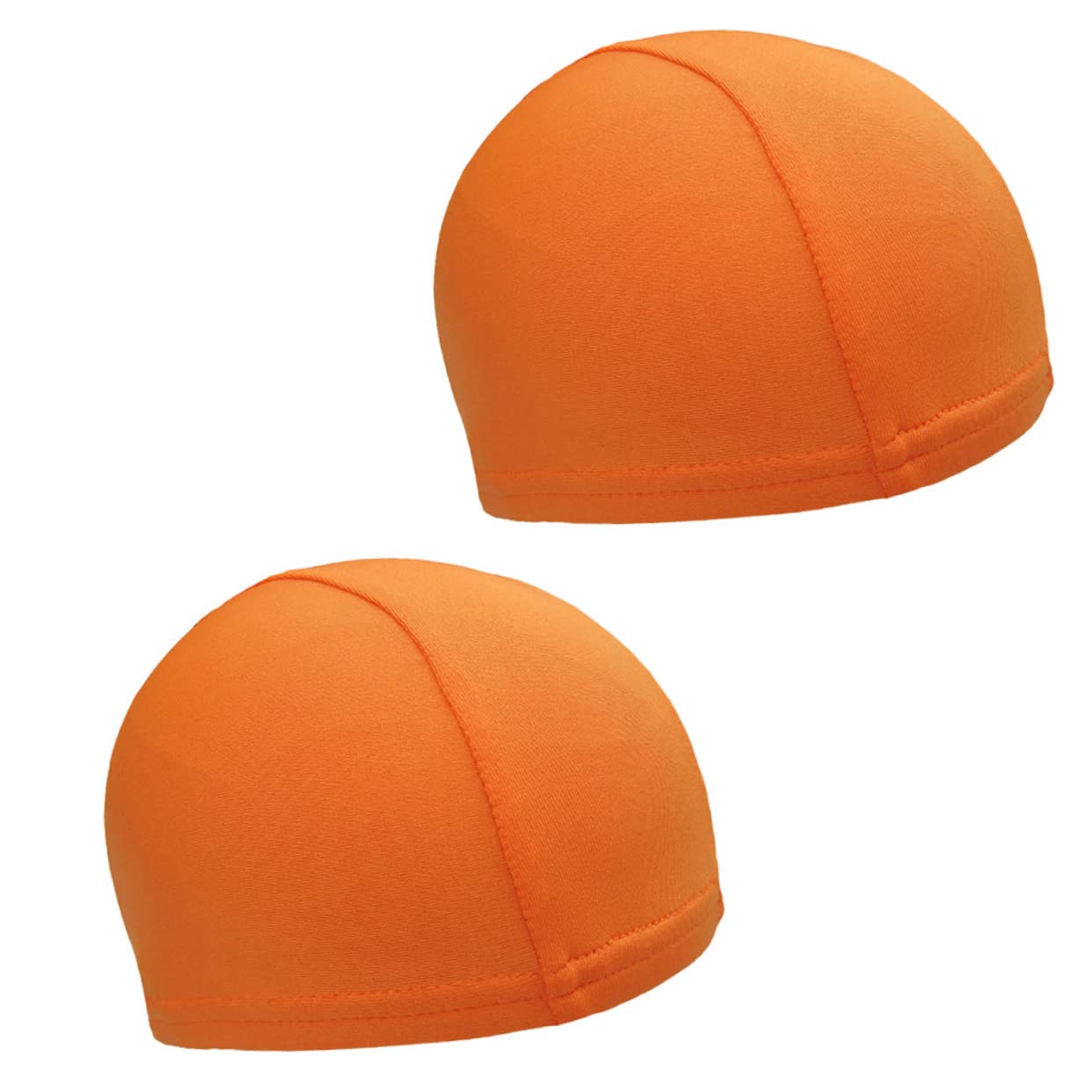 balacoo 2PCS Quick Dry Sports Inner Helmet Liner Caps for Cycling and Running Breathable Stretchy UV Protection Comfortable Fit for Outdoor Activities Orange