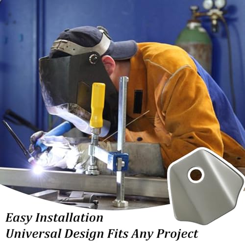 Image of Trick Tabs,Weld On Tabs with 3 /8 inch Hole,1-3 /4 inch Wide Wing,1-3 /4 inch Length,Universal Steel Gussets Weld On Mounting Accessories (12 PCS)